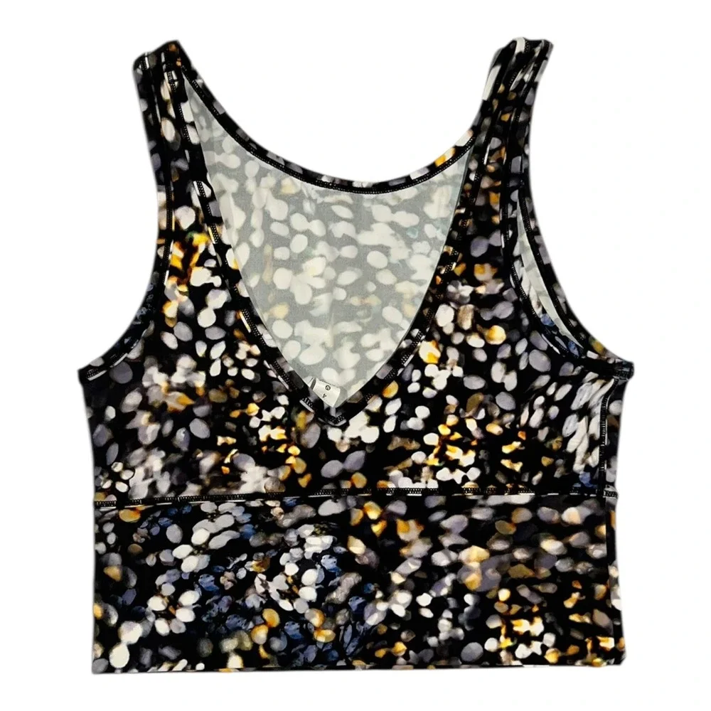 Lululemon Power Pivot Tank Metropolis Glow Women's 4 Cropped Athletic‎ NWT